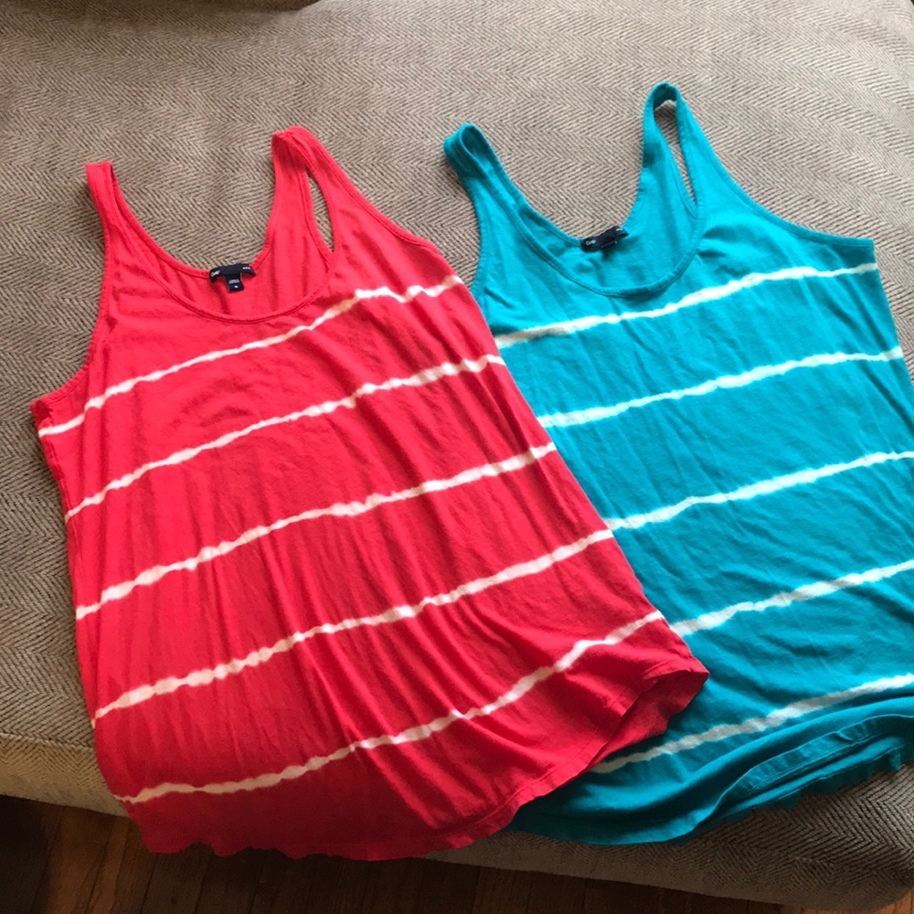 4 / $20 sale - GAP TIE DYE tank tops medium VGUC